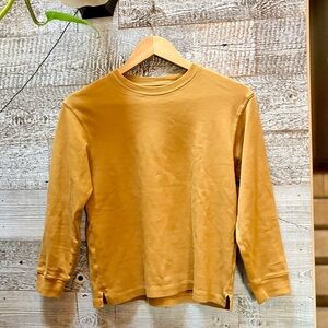 3/$30 | Uniqlo | Kids Long-Sleeved Pullover Top - 11-12, Yellow/Dark Gold